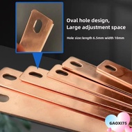 GAOXI75 Battery Busbar, Red Copper M6 screw holes Bus Bars Connector,  Flat Copper Busbar 30Ah-300Ah
