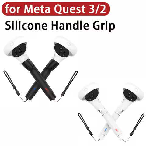 For Meta Quest 3 VR lightsaber Long Stick Controllers Extension Grips Stand VR Game Rod Lightsaber f