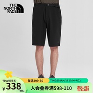 北面（The North Face）速干短裤男户外休闲吸湿排汗春季上新|46KZ JK3/黑色 30/170/76A