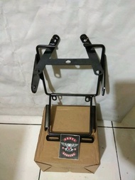 Braket pesek lampu motor New Megapro headlamp variasi modifikasi Bulat