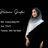 Premium Gradient Pashmina Logo 175x75 (FREE POUCH) Gradient Pashmina/ Gradient Pashmina/ 2 Tone Grad