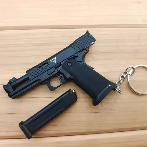 G34 TTI Pistol 1: 3 Alloy Empire Gun Model Shell Ejection Keychain Assemble Disassemble Mini Gun for