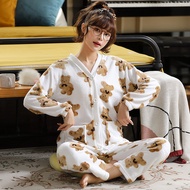 cotton pajamas women pyjamas cotton pyjamas women cotton 100% New Winter Pajamas Set for Women - Plu