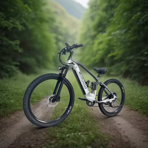 Nathaniel E-Bike,1000W Brushless Motor,27.5"Adult E-Mountain Bike,45Ah large capacity batteries,7 sp