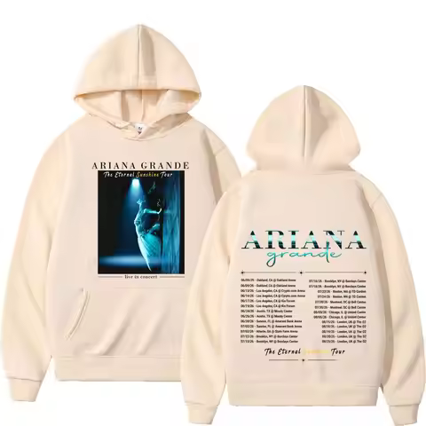 Ariana Grande Eternal Sunshine Tour 2026 Graphic Hoodie Men Women Vintage Sweatshirt Loose Aesthetic