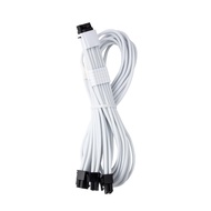 C-Series Pro ModMesh Sleeved 12VHPWR StealthSense PCI-e Cable for Corsair (White, 16-pin to Triple 8
