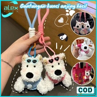 GANTUNGAN Cute Bag Keychain Plush Keychain Toy Children's Doll Cute Doll Toy Small Dog Doll Toy Keyc
