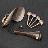 Alat Muzik Changxiang 4/4 Violin Aksesori Kayu Hitam Asli Warna Asal Chin Rest Aci Ekor Ekor dengan 