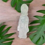 【屬狗/豬守護神】冰種飄綠翡翠阿彌陀佛項鍊|天然緬甸翡翠 |送禮