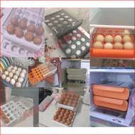 Kitchen Needs 32 Grid Egg Tray Double Layer Drawer Type Egg Storage Organizer Rack