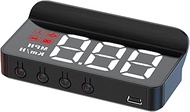 M23 HUD Head Up Display for Car, Universal OBD2 GPS Speedometer with Speed, Direction, Time Display,