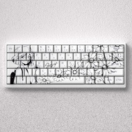 Anita Hailey Keycaps Cherry Profile PBT Five-sided Dye Sublimation Japanese Keycaps Wooting60 MAD68 