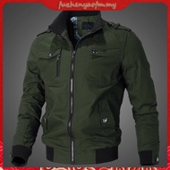 Jacket men Clothing Army Tactical Men's Windbreaker cotton Jacket Outwear New Casacos Zipper Cargo j