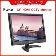 Eyoyo 12 inch LCD Portable Small HDMI Monitor Monitor 1366x768 w/HDMI VGA BNC AV Inputs Builtin Spea