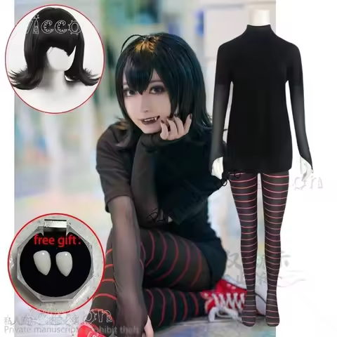 Anime Movie Mavis Dracula Cosplay Costume Transformania Suit Uniform Stocking Halloween Carnival Sui