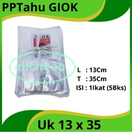 PP Plastic Tofu Tempeh PPT Jade Thin 0.02mm size 13x35