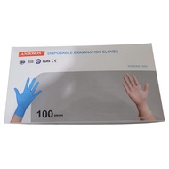 🧤[100pc/box] Disposable Examination Nitrile Gloves Blue Powder Free/CE, FDA ISO Certified🧤