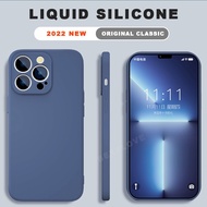 Soft Casing iPhone 7 8 Plus 7Plus 8Plus 11 12 13 Pro Max Mini Case Liquid Silicone Luxury Phone Protection Back Cover
