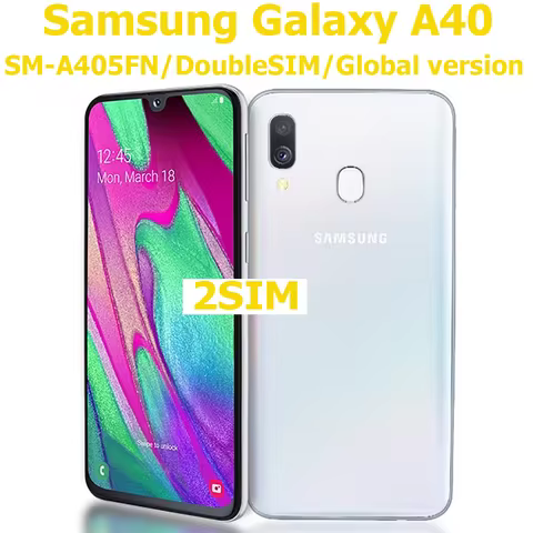 Samsung Galaxy A40 Android smartphone 5.9-inch AMOLED 3100mAh US version 25MP 1080 * 2340 Samsung sm
