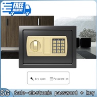 Mini safe deposit box black Home Small digital safe deposit box Cash Jewellry Deposit Storage Safe B