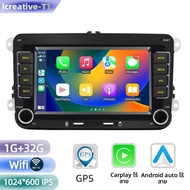 รถวิทยุ Android สําหรับ Volkswagen Golf 5 6 POLO PLUS Passat B6 B7 CC Jetta แคดดี้ 7 นิ้วมัลติมีเดีย