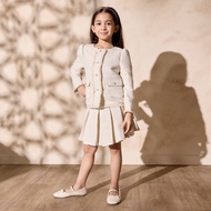 Max Fashion #chk RT# Textured Tweed Skirt Cream Light