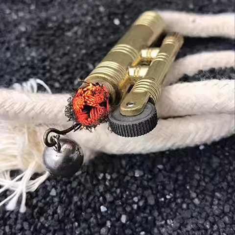 Portable Metal Windproof Match Rope fuel Lighter Outdoor Camping Survival Retro Vintage Tinder Smoki