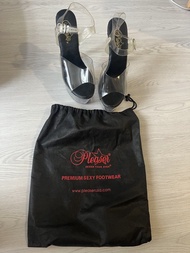 Pleaser 透明高跟涼鞋 - 鋼管舞練習鞋 / 有使用痕跡 (附塵袋) / Pleaser Clear Platform 6inch  Heels