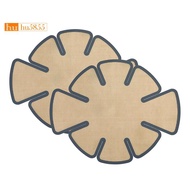 Round Loaf Pan Liners(2 Pieces) Extended Silicone Baking Mats with Safety-Edge Handles Fits 9.5 X 5 