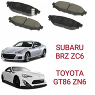 Front Ceramic brake pads SUBARU BRZ ZC6 2.0 TOYOTA GT86 ZN6 2.0 INFRONT FRT DISC ROTOR PAD DEPAN CAL