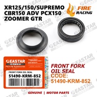 Front Fork Oil Seal 51490-Krm-852 Xr125/150/Supremo150 Cbr150 Adv Pcx150 Msx St 125 Winner / Winner 