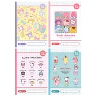Genuine Sanrio Characters 4-Book Notebook Set 5mm Grid Ruled B5 Size Yamano Paper Co. Japanese Stati