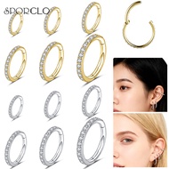 SPORCLO Crystal Earring 1 Pc 16G/18G Helix Earring Hoop Earring Stainless Steel Lobe Earring Cartila