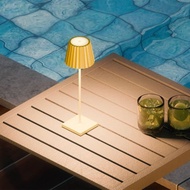 義大利UBIQUA Plisse 百褶現代風USB充電式檯燈(小款)-多色可選