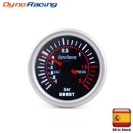 Dynoracing 2'' 52mm Universal Smoke Len Turbo Boost Gauge Bar LED Digital Pointer Boost Gauge 12V Ga