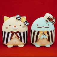 NEW! Japan Sumikko Gurashi Chocolate Biscuit Ribbon Neko Cat Big Plush