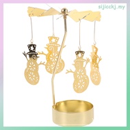 Candleholder Decorations Display Carousel Christmas Snowman Stand Containers sijicckj