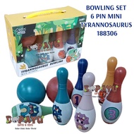 Toy Bowling SET 6 PIN MINI TYRANNOSAURUS Bowling Ball 188306