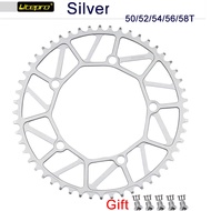 Litepro Folding Bike Narrow and Wide Chainring  46T 48T 50T 52T 54T 56T 58T 130BCD AL7075 Aluminum Alloy Material Ultra-light BMX Chainring Crankset Remodel Accessories