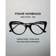 Macitaglasses - Cat Eye Combination Frame 7820
