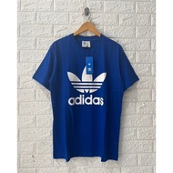 Men's T-Shirt Adidas Original Blue Short Sleeve Full Hangtag Label