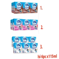 Frisian Flag 6pcs 115ml Nutribrain Rasa Coklat isi 6 pcs Uht Kid Susu Bendera anak Rasa Cokelat Isi 