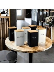 1 Piece / 3 Pieces Set Storage Box, Tea, Coffee, Sugar Three-In-One Combination Storage Box, Kitchen