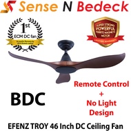 EFENZ TROY 46 Inch DC Motor Ceiling Fans with No Light Design
