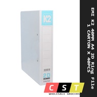 K2 40MM A4 2D Ring File ( 1 CARTON X 40PCS)