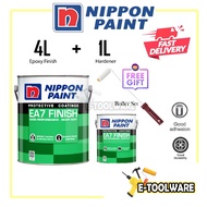 5L Nippon Paint EA7 Epoxy Floor Paint Cat Lantai Rumah Cat Lantai Simen