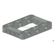 LEGO Technic Beam 7x5 with Open Center 5x3 Technic, Liftarm Thick Frame 5 x 7 Open Center 64179 (use