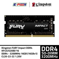 RAM Laptop DDR4 3200MHz 16GB | Kingston FURY Impact DDR4 KF432S20IB/16