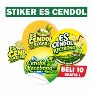 PRINT ICE CENDOL STICKERS | | STICKER CUP Ice CENDOL | CENDOL STICKERS