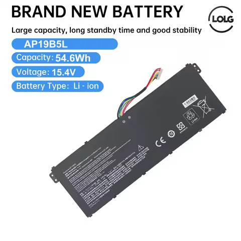 15.4V 54.6Wh Laptop Battery AP19B5L New For Acer Aspire 5 A515-43 A515-43G SF314-42 A515-43-DDR4 Ser